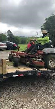 How to load a mower! FAIL!