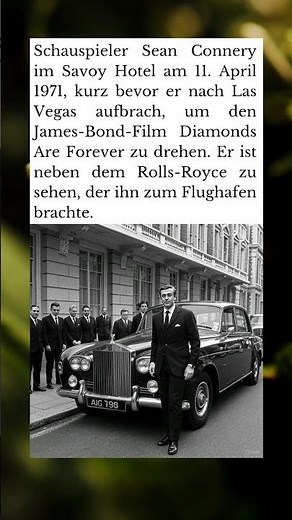 Sean Connery 1971 – Aufbruch zu Diamonds Are Forever