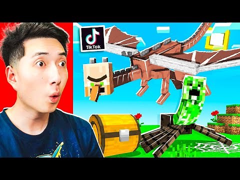 WATCHING VIRAL MINECRAFT TIK TOKS!