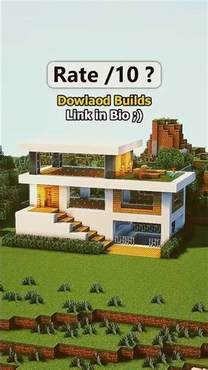 How to Build a Small Mansion in Minecraft 🏠 #Shorts