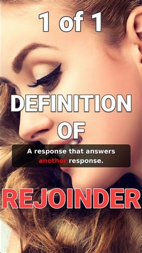 How to define "Rejoinder" after dark