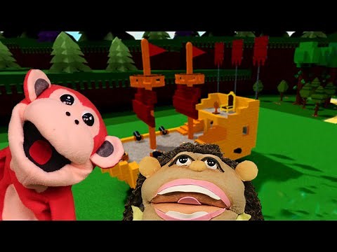 EL MONO SÍLABO CONSTRUYE UN BARCO EN ROBLOX! GAMEPLAY.