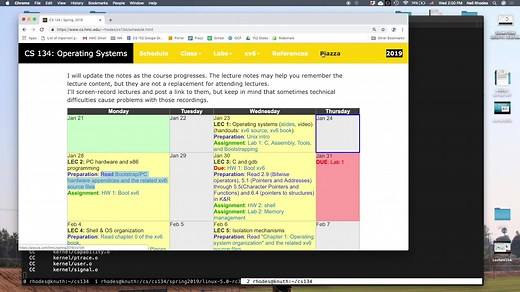 [英文字幕] [2019 SP] HMC CS 134 Operating System
