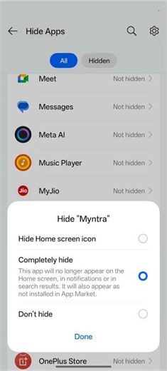 How to Hide Myntra App? Remove from Home Screen & App Drawer (Android Guide)