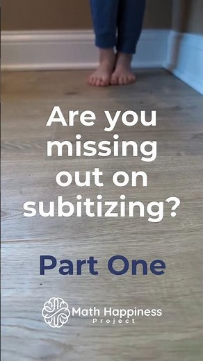 Don't Miss Out on the Important Early Math Skill of Subitizing!! Part One