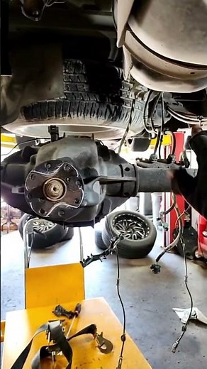 How to remove a lift from the rear differential: 2018 F150 6 inch lift removal pt 1. #mechanic #