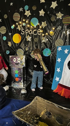 Genya preschool&nursery on Instagram: "Our outer space activity was a magical journey filled with wonder, creativity, and discovery.Children explored the universe using a rocket model, an astronaut figure, and engaging sensory games.#amman#happy#space#genya_nursery#jordan#khalda#khalda_amman#wonder#sensory#rocket#childhoodmemories"