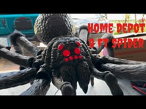 Home Depot 8 Foot Giant Spider Halloween Animatronic Prop