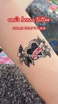 【short】気になってたヘナ タトゥーを腕に書いてもらった！