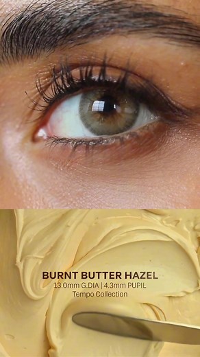 Soft. Melted. Golden. ✨ Burnt Butter Hazel is a rich hazel with warm golden undertones that melts seamlessly into your eyes. The perfect buttery radiance 🤎 ♻️ 1-day and reusable lenses available ✅ FDA, TGA and CE certified 🔍 Available in Prescription 💧 Designed for comfort #dimplecolor #colorcontacts #contactlens #coloredcontacts #colouredcontacts #contactlenses #coloredlenses #eyecolor #browneyes #hazeleyes #lenses #makeupinspo