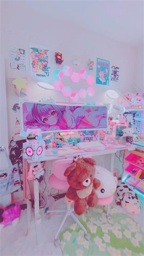 kawaii gamer girl setup #gamingsetup #kawaii #gamingroom #kawaiisetup #gamergirl #kawaiigaming