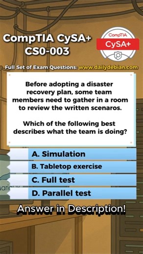 CompTIA CySA+ (CS0-003) Exam-Style Practice Question 2026