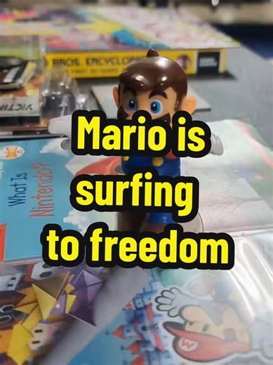 Mario is surfing to freedom. #retrostylz #videogames #gaming #fyp #videogames