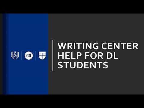 Writing Center Help for Distance Learners
