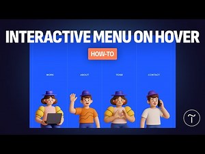 How To Create an Interactive Menu On Hover Effect