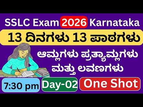 SSLC Science Important Questions/SSLC Science Question Paper/SSLC Science Revision/10th Science/SSLC