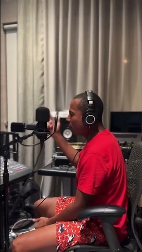 Rapper Shyne in the Studio with DJ Khaled
