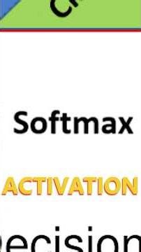 Softmax Activations Are Everywhere! #datascience #machinelearning #deeplearning