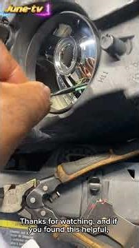 Pontiac G6 in the shop with a rather dim situation- both headlights decided to call its a night 🌚