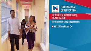 Are you interested in a career in corporate governance, policy formulation and compliance? Register for the Kasneb professional course Certified Secretaries(CS). For more information visit the website http://kasneb.or.ke | Kasneb
