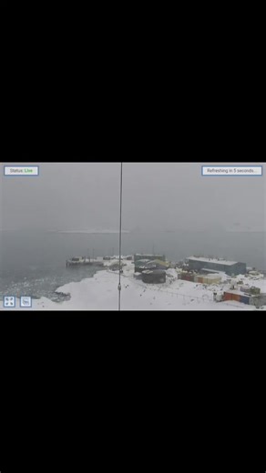 Palmer Station... All the way in Antarctica 😶‍🌫️ All I gotta do is get on this live camera and wait for the Sun to show up ☀️☀️☀️ Quantum Teleportation at it's finest 😌‼️🌬💥🌥🌤☀️🤩