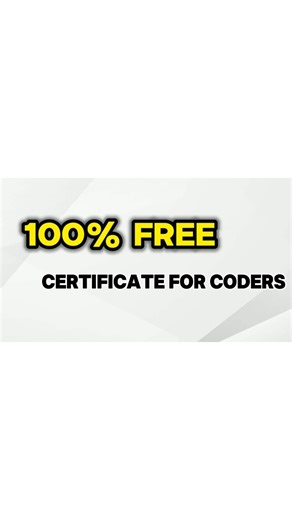 100% FREE certificates for coders 😱💻 #FreeCourses#FreeCertificate#CodingStudents#ComputerScience
