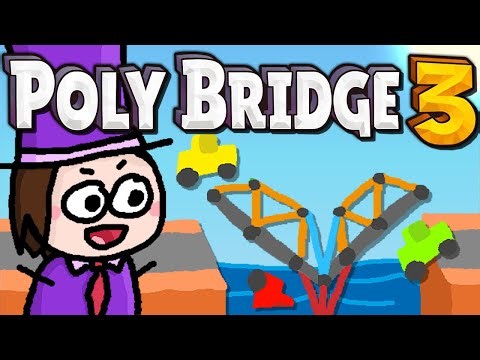 Hydraulik-Brücke in der Mitte balancieren! | Poly Bridge 3