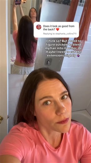 Katy🌹| Fine & Thin Hair Care for Growth on Instagram: "Lots of people have extensions way longer than their real hair though so…. What’s the deal? How do I make it less obvious where my hair ends and the extensions begin? 👇🏻👇🏻 Thank you in advance 😘❤️ . . . ✨ Join me on the journey @finehairfinesse . . . . #FineThinHairTips #FineHair #ThinHair #ThinHairCare #Scalpmassage #FineHairStyling #HealthyHairGoals #FineHairFinesse #HairLossSolutions #ScalpH