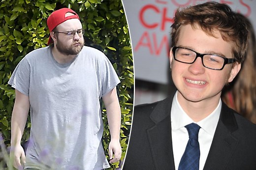Excl photos: 'Two and a Half Men' star Angus T. Jones looks unrecognizable in first sighting in a year