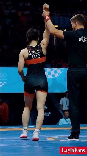 Laylo Sobirova ❤😍🥰 in red #freestylewrestling #uzbekistan