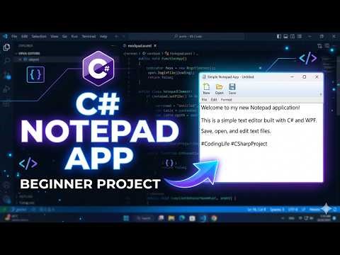 Build a C# Notepad App Step by Step | Beginner Project | Debug Diaries #4