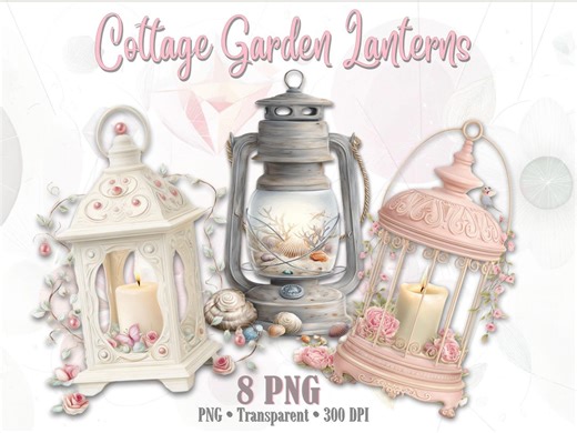 Cottage Garden Lanterns - Etsy