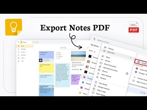 How to convert Google Keep notes to PDF (Quick Export)