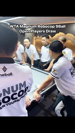 WTA Magnum Robocop 9Ball Open Players Draw #reelsviralシfb #robocop #magnumbilliards #magnumtable #wta #November15 #QuezonCity #9ball | Dennis "Robocop" Orcollo Official