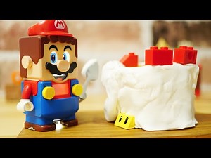 LEGO super mario StopMotion cooking!「Lego Koopa Paratroopa cake」 レゴマリオの不思議な料理「レゴパタパタケーキ」