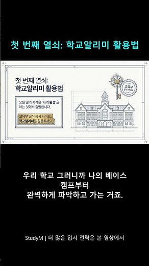 [StudyM] 첫 번째 열쇠: 학교알리미 활용법 #Shorts