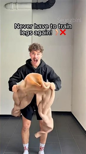 Muscle leg man costume