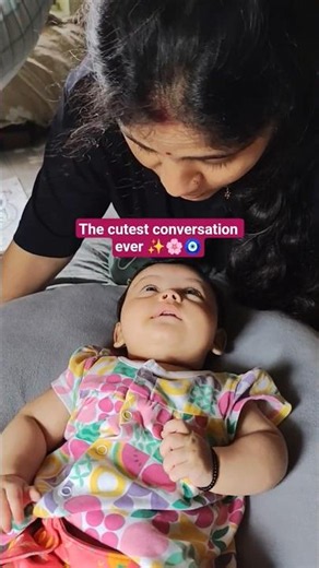 The Cutest Conversation Ever 🥹💗 | Baby Cooing Moments 🥺✨ #shorts