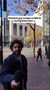 1.7K views · 36 reactions | Random guy creeps on Mario during street interview downtown San Francisco  #creepy #sanfrancisco | Mario0o0o0o0o0o | Facebook