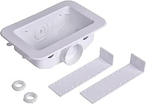 Amazon.com: Oatey 38120, 3/4 in, White Centro II Plain Valve Washing Machine Outlet Box