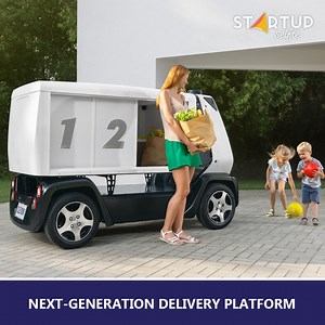 374K views · 10K reactions | Multi-purpose autonomous delivery vehicle features teleoperation functionality that allows a teleoperator to take complete control of the vehicle whenever needed. | Startup Selfie | Facebook