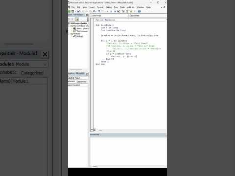 Excel VBA Basics: For Loops