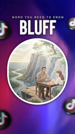 Learn the Word “Bluff” in 60 Seconds #englishvocabulary #aftereffects