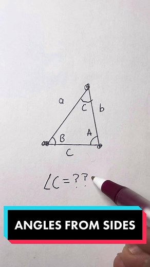 Find Triangle Angles: Law of Cosines Explained