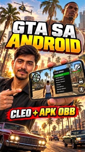 GTA San Andreas APK + OBB + CLEO on Android 🔥 2026 Install Guide! 📱🎮 #Shorts