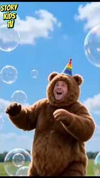 Bouncy Bubbles 🫧 | Funny Bubble Dance Song for Kids | Silly Bear Dance