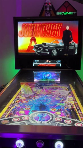 Visual Pinball Pinup Popper DIY cabinet 4k John Wick 