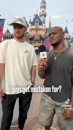 Rapid fire questions with Sam Darnold and Kenneth Walker III after winning the Super Bowl. Video credit: ESPN | The 12th Man