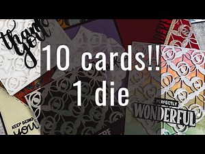 How to create 10 cards with 1 die