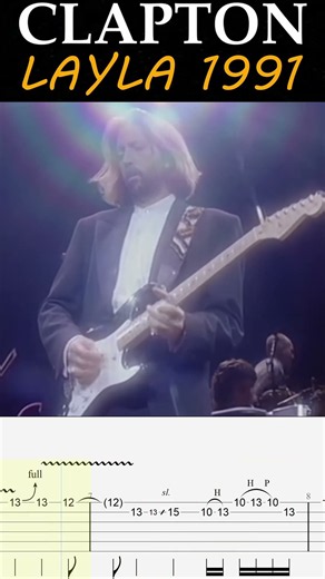 Eric Clapton Layla Royal Albert Hall '91 #blues #layla #stratocaster #rock #riff greatestriff#